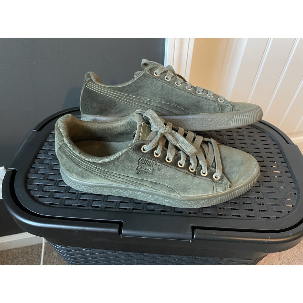 PUMA Green Suede Men's Casual Sneakers US 8.5 UK 7.5 EU 41 Lace Up